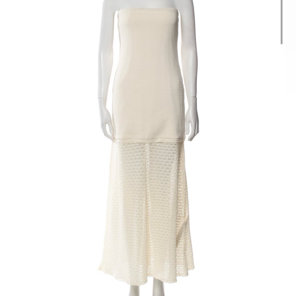 POSSE Cream Lace Maxi Dress - Picture 4 of 4